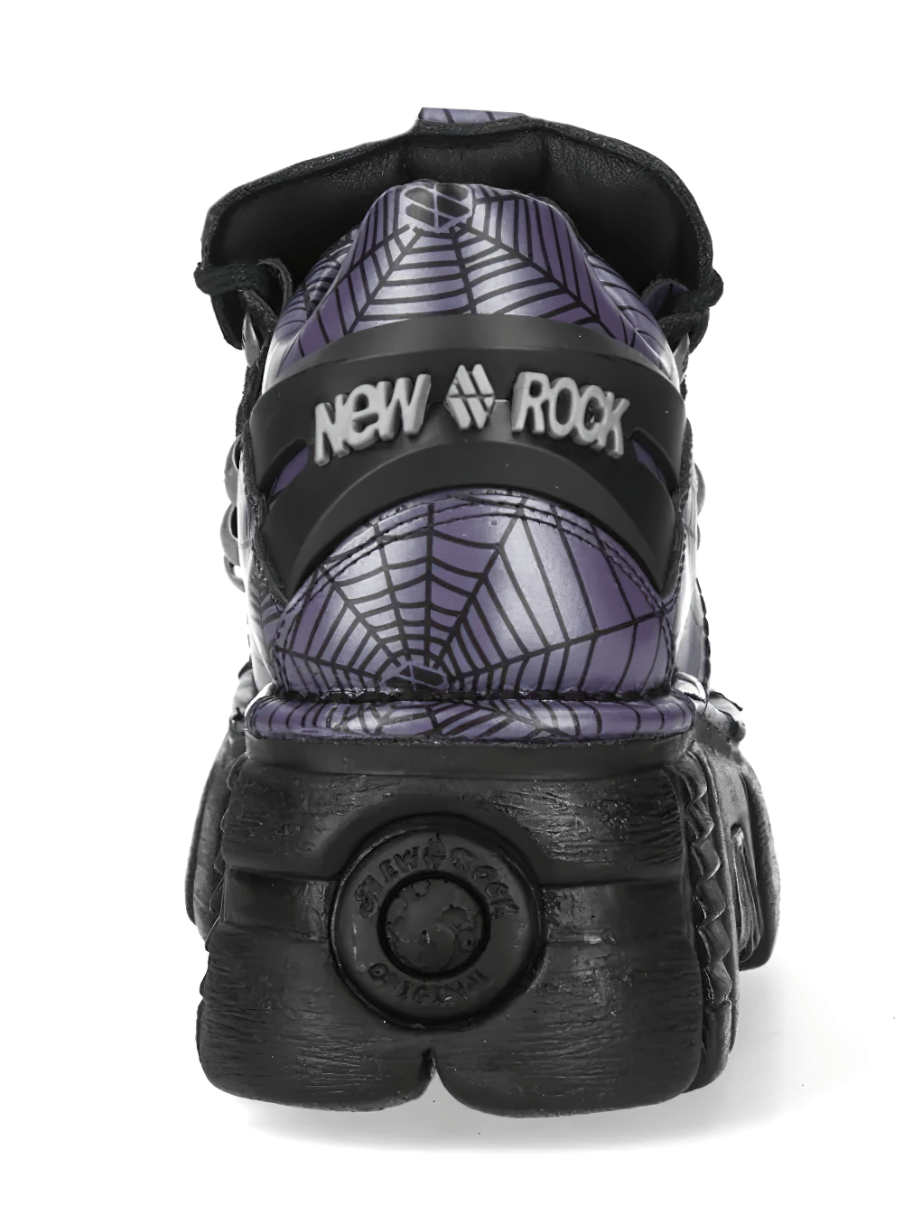 NEW ROCK Men's Spiderweb Shoes with Chunky Platform Soles