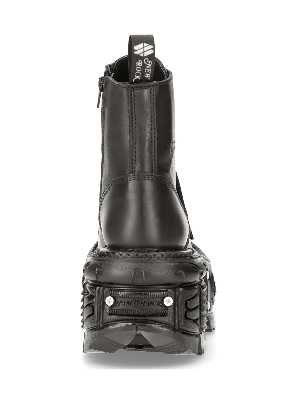 NEW ROCK Men's Military Ankle Boots With Gothic Platform Design