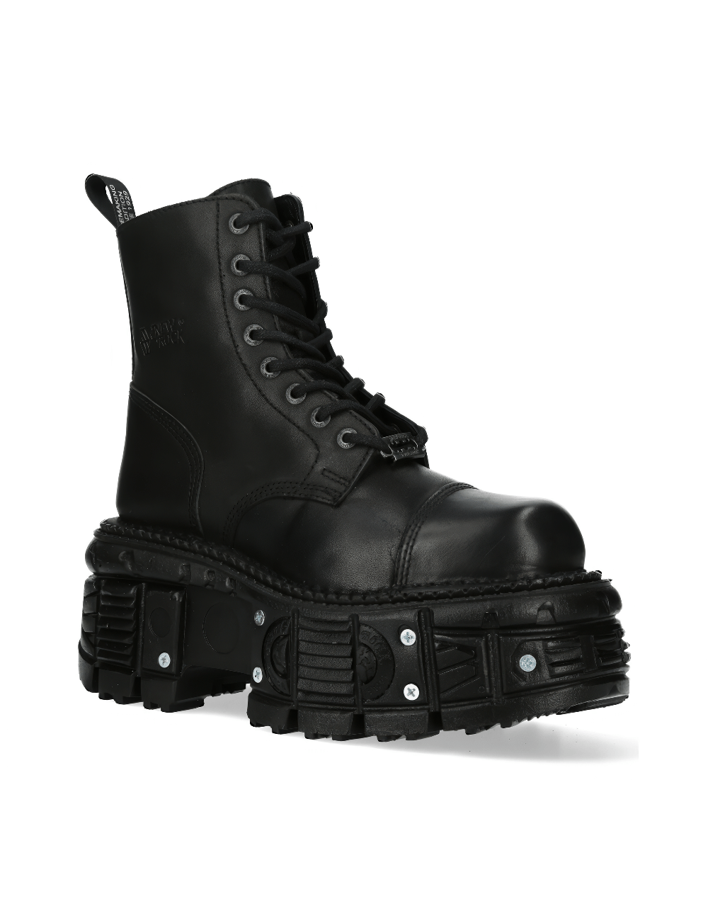 NEW ROCK Men's Rugged Punk Style Ankle Boot with Stud Details