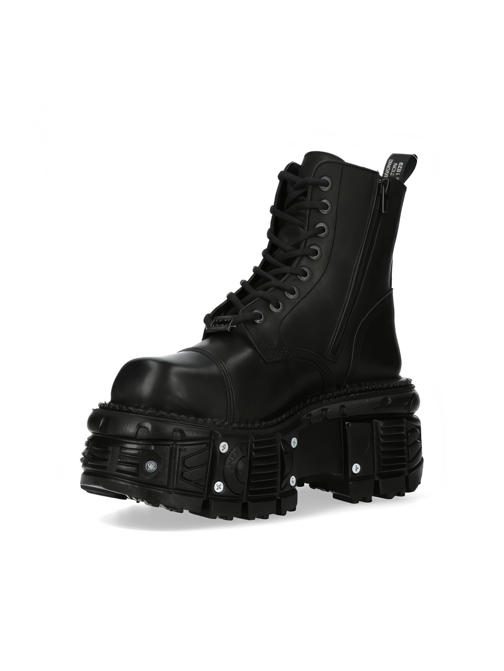 NEW ROCK Men's Rugged Punk Style Ankle Boot with Stud Details