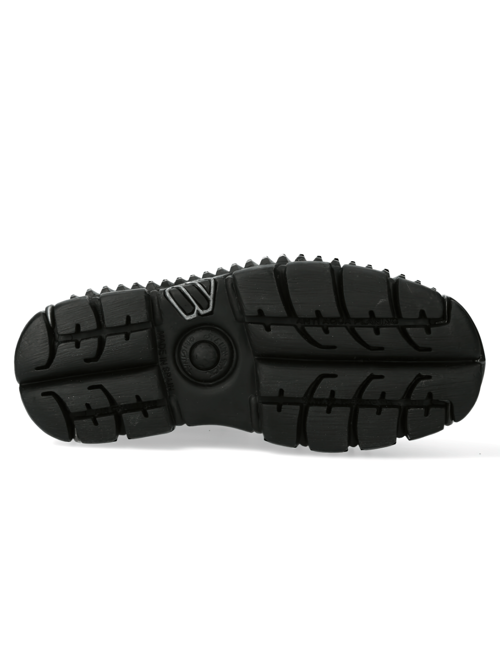 NEW ROCK Men's Studded Black Platform Shoes for Edgy Style