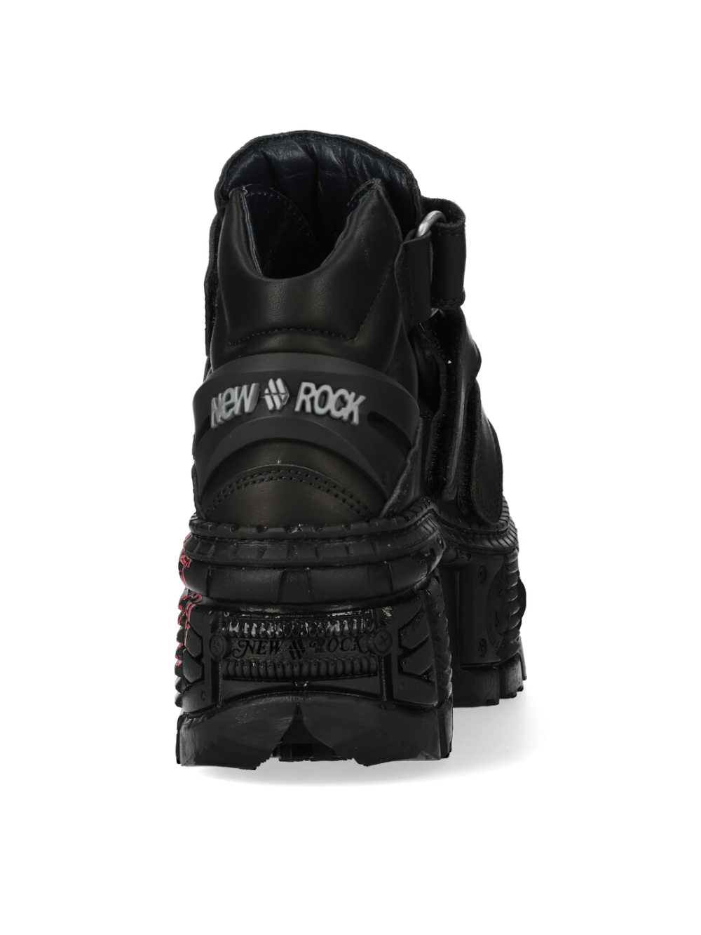 NEW ROCK Men's Trendy Strap Black Ankle Boots for All Styles