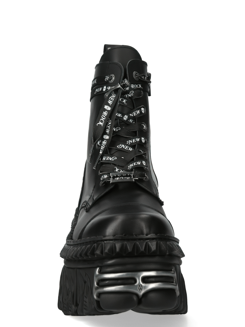 NEW ROCK Men's Black Platform Boots in Gothic Style
