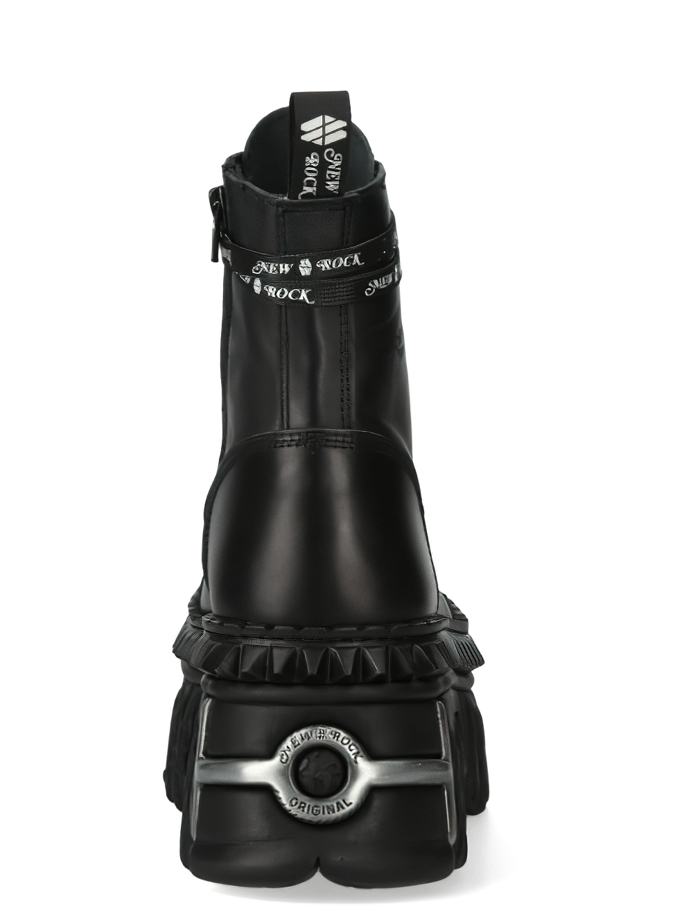 NEW ROCK Men's Black Platform Boots in Gothic Style