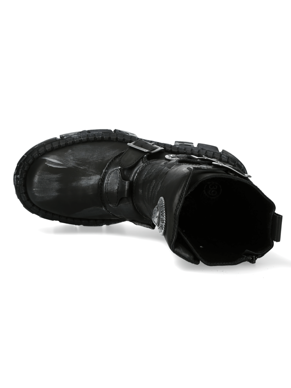 NEW ROCK Men's Gothic Punk Ankle Boots with Buckles