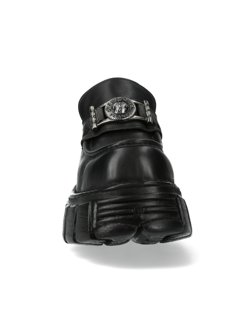 NEW ROCK Men's Urban Rock Leather Platform Shoes With Buckle