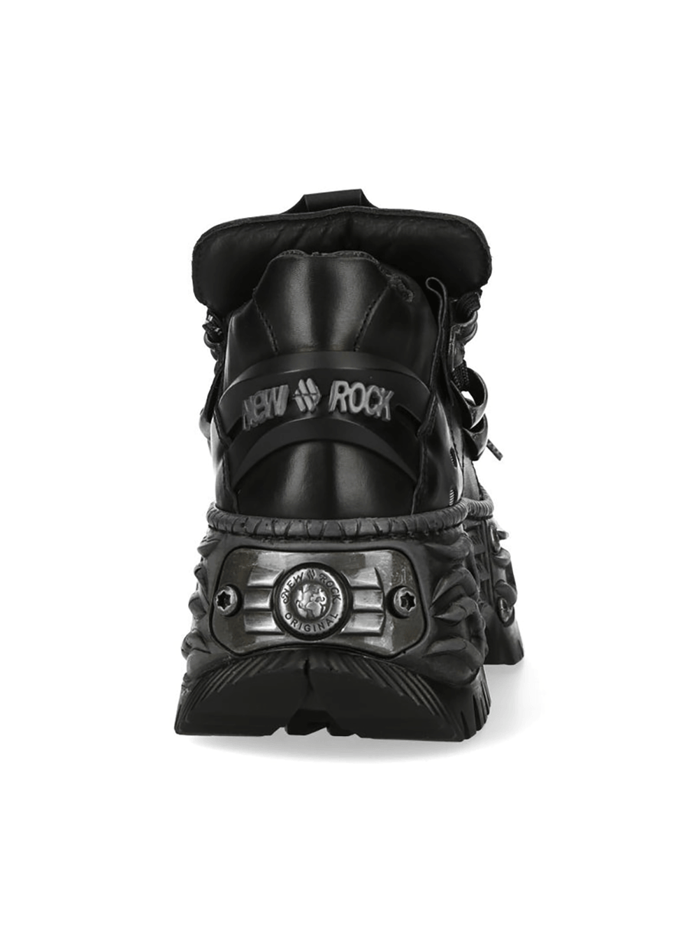 NEW ROCK Women's Black Industrial Platform Shoes
