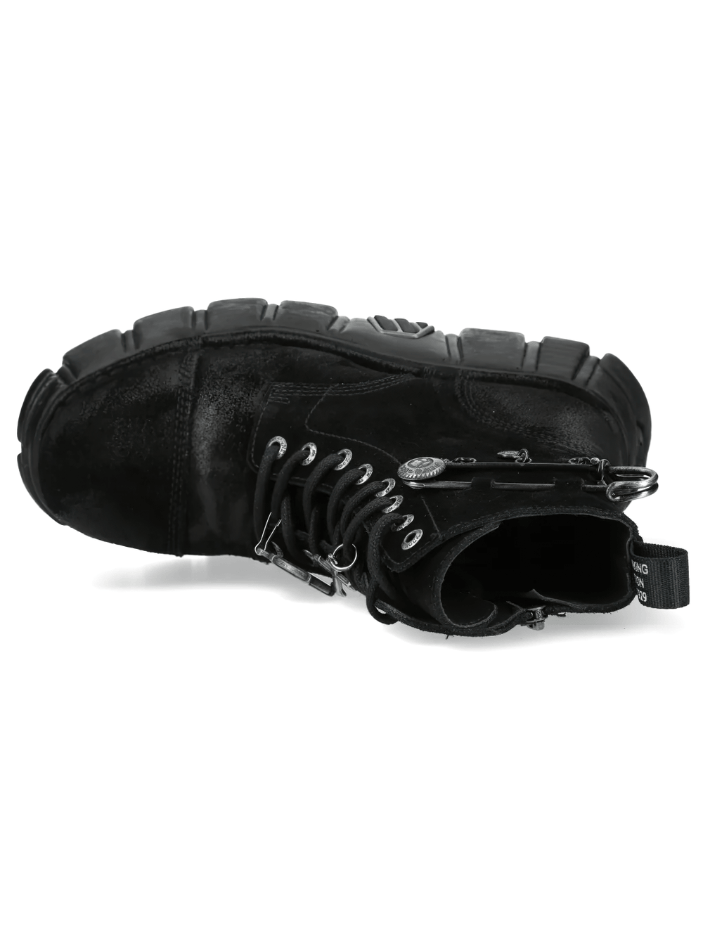 NEW ROCK Women's Charm Platform Boots with Cross Details