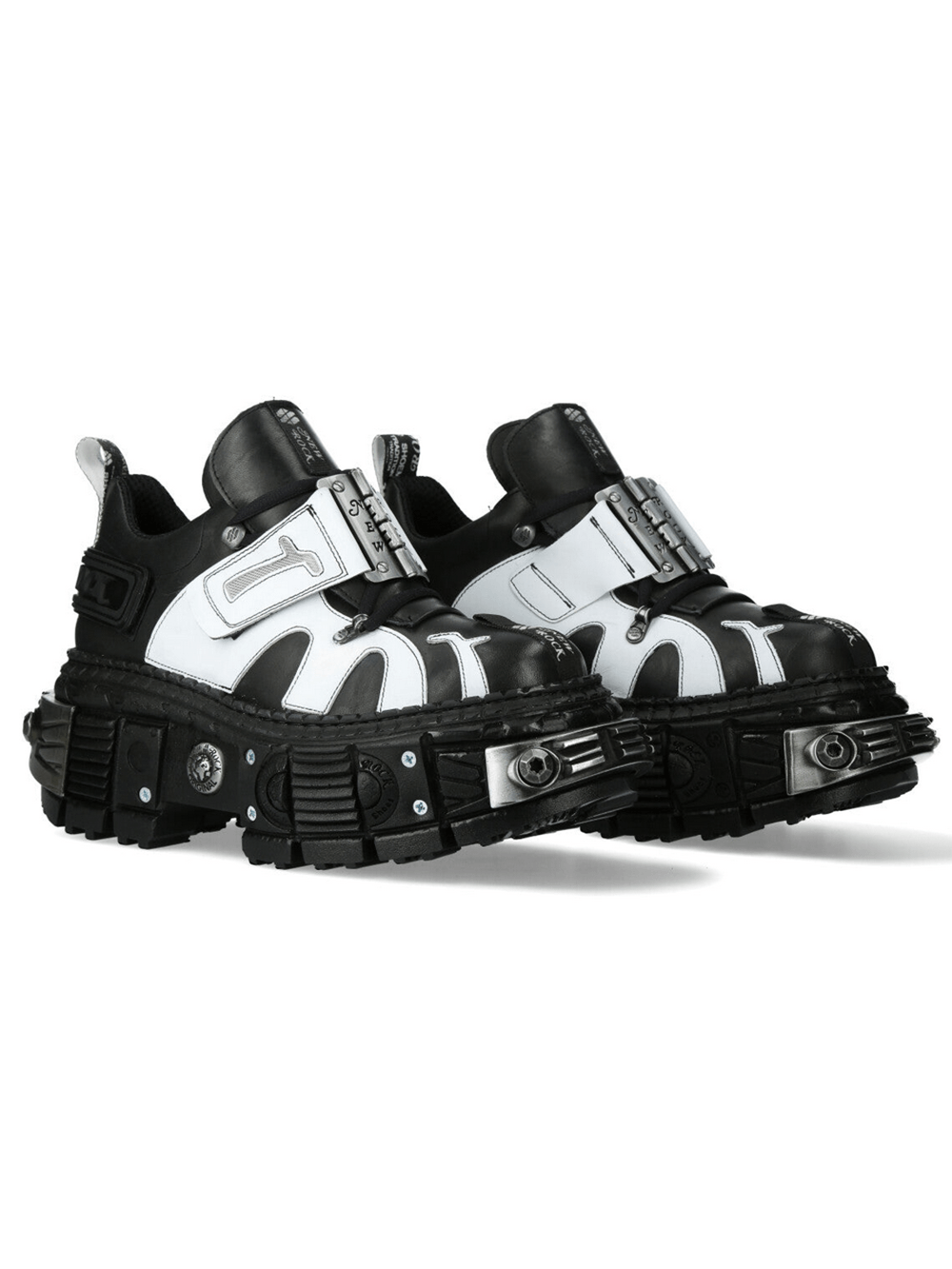 NEW ROCK Women's Cyberpunk Shoes with OverSized Buckle Strap