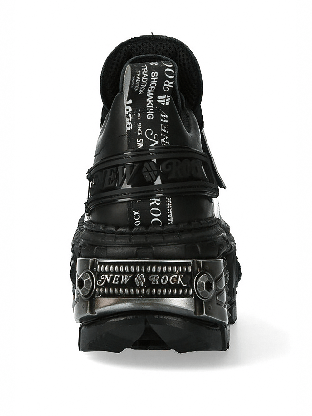 NEW ROCK Women's Cyberpunk Shoes with OverSized Buckle Strap