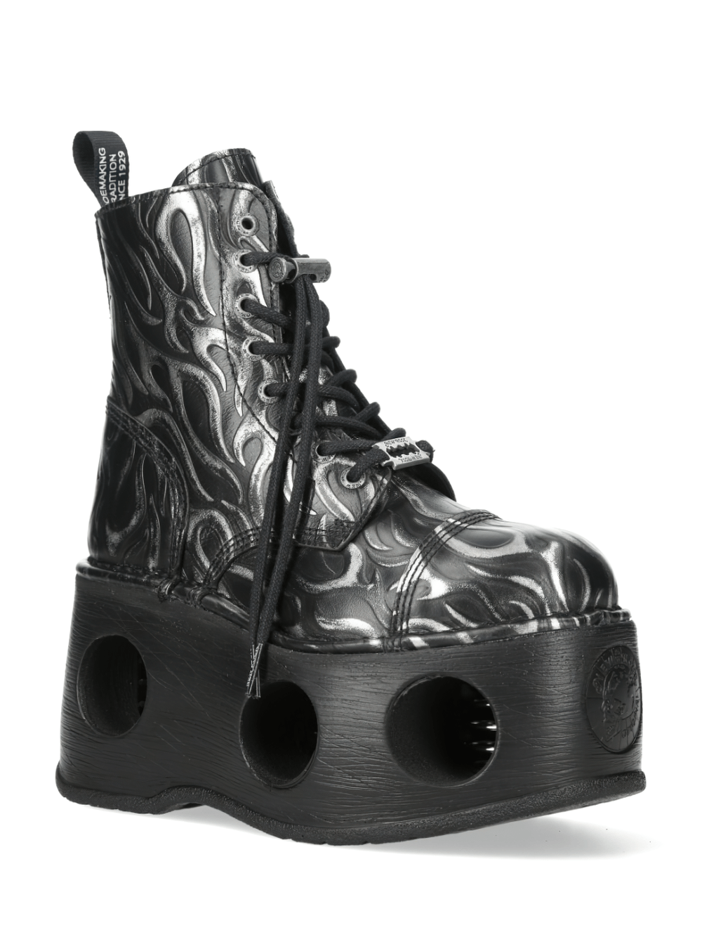 NEW ROCK Women's Flame Boots with Hollow Platform Soles