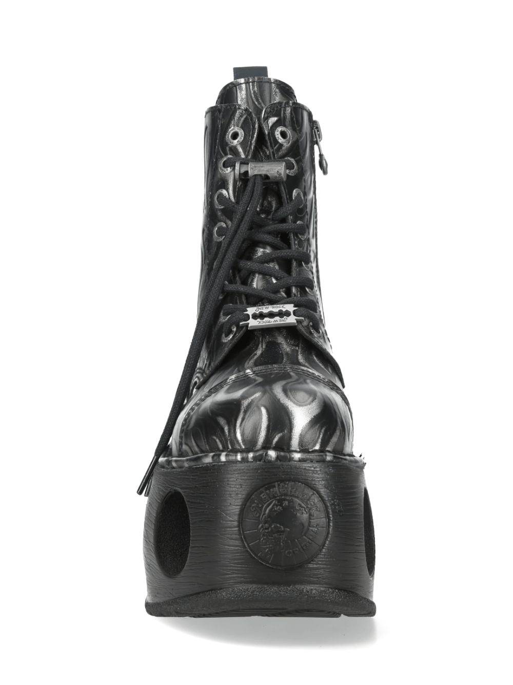NEW ROCK Women's Flame Boots with Hollow Platform Soles