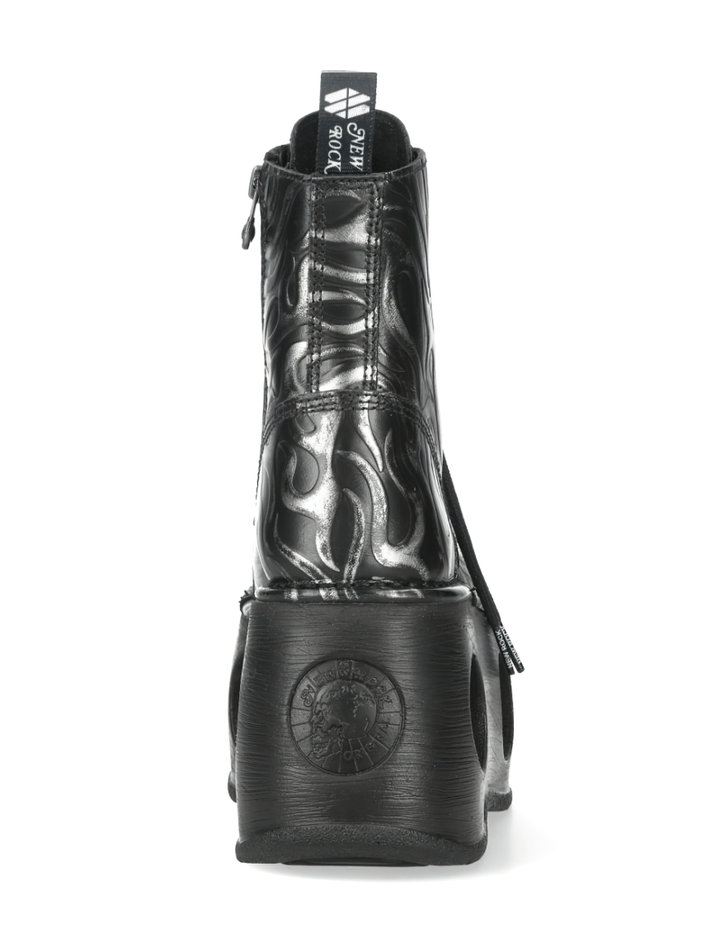 NEW ROCK Women's Flame Boots with Hollow Platform Soles