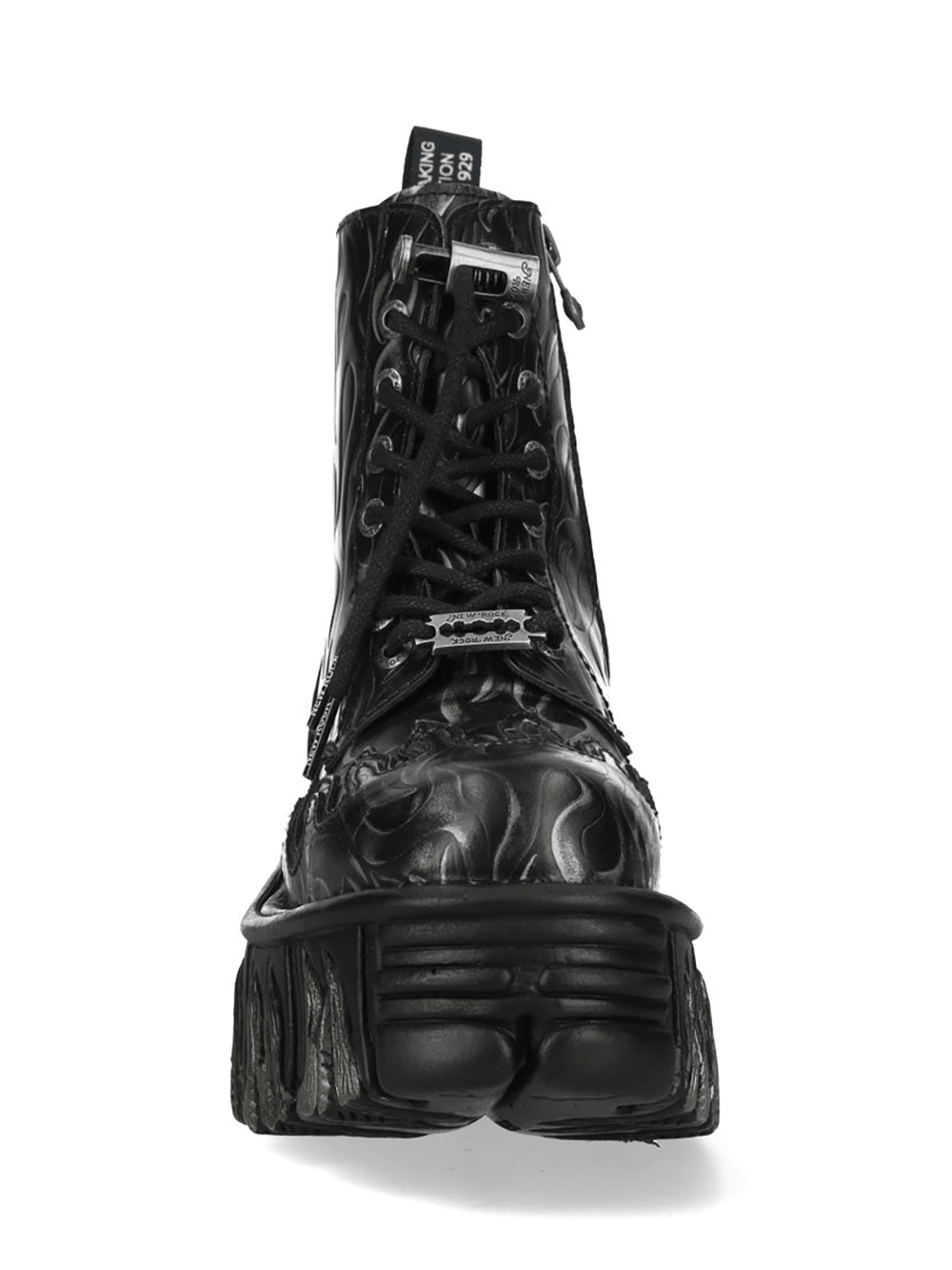 NEW ROCK Women's Flame Gothic Boots with Sculpted Sole