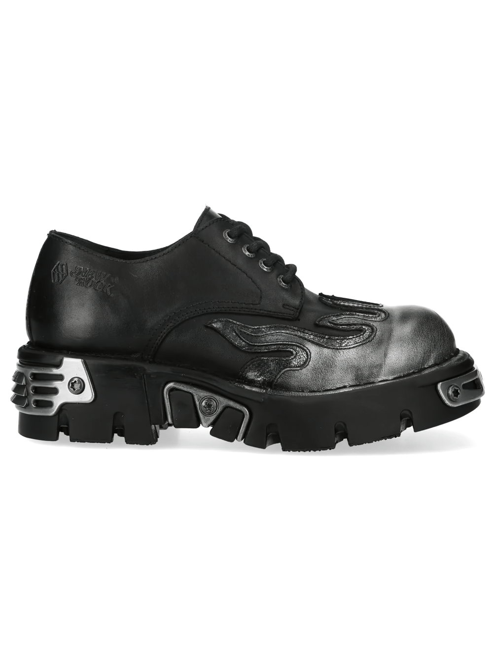 NEW ROCK Women's Flame Lace-Up Shoes with Chunky Lug Soles