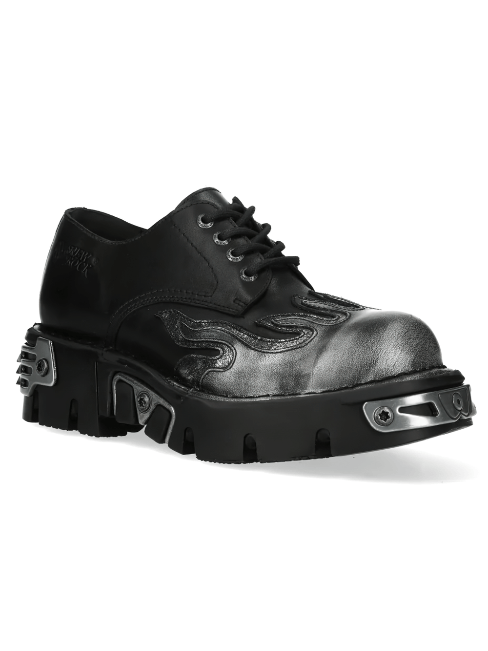 NEW ROCK Women's Flame Lace-Up Shoes with Chunky Lug Soles