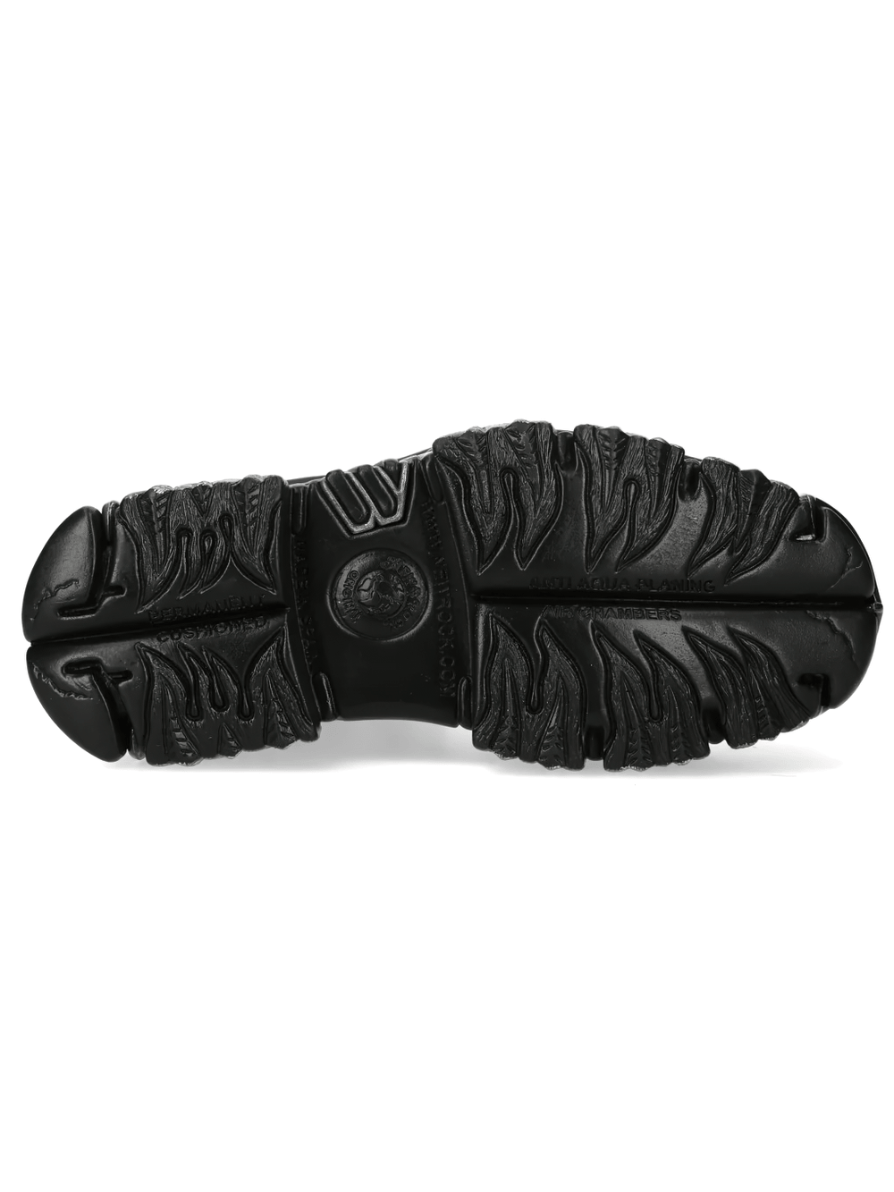 NEW ROCK Women's Flame Punk Boots with Embossed Fire Motif