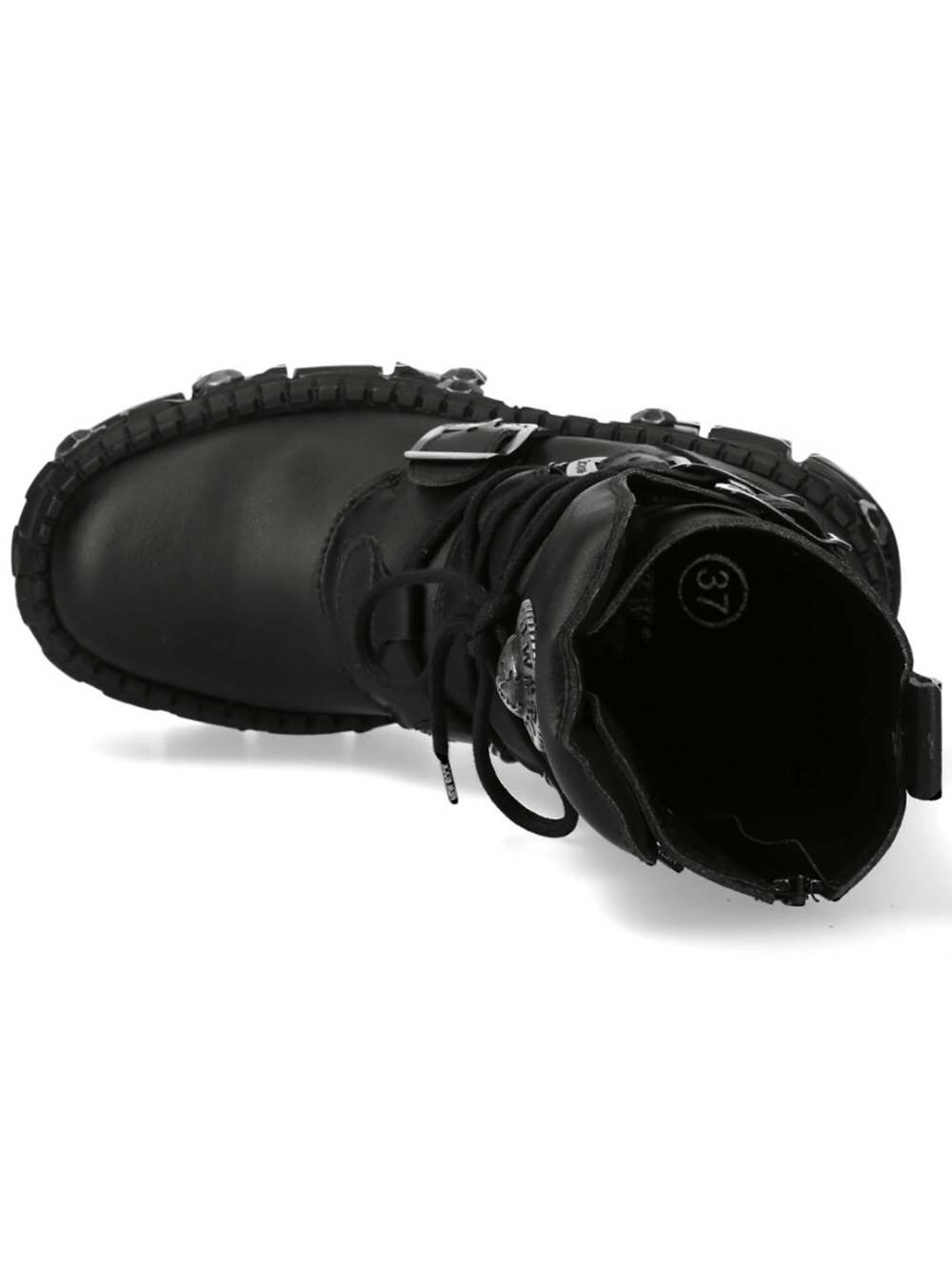 NEW ROCK Women's Goth Boots with Buckles and Metal Details