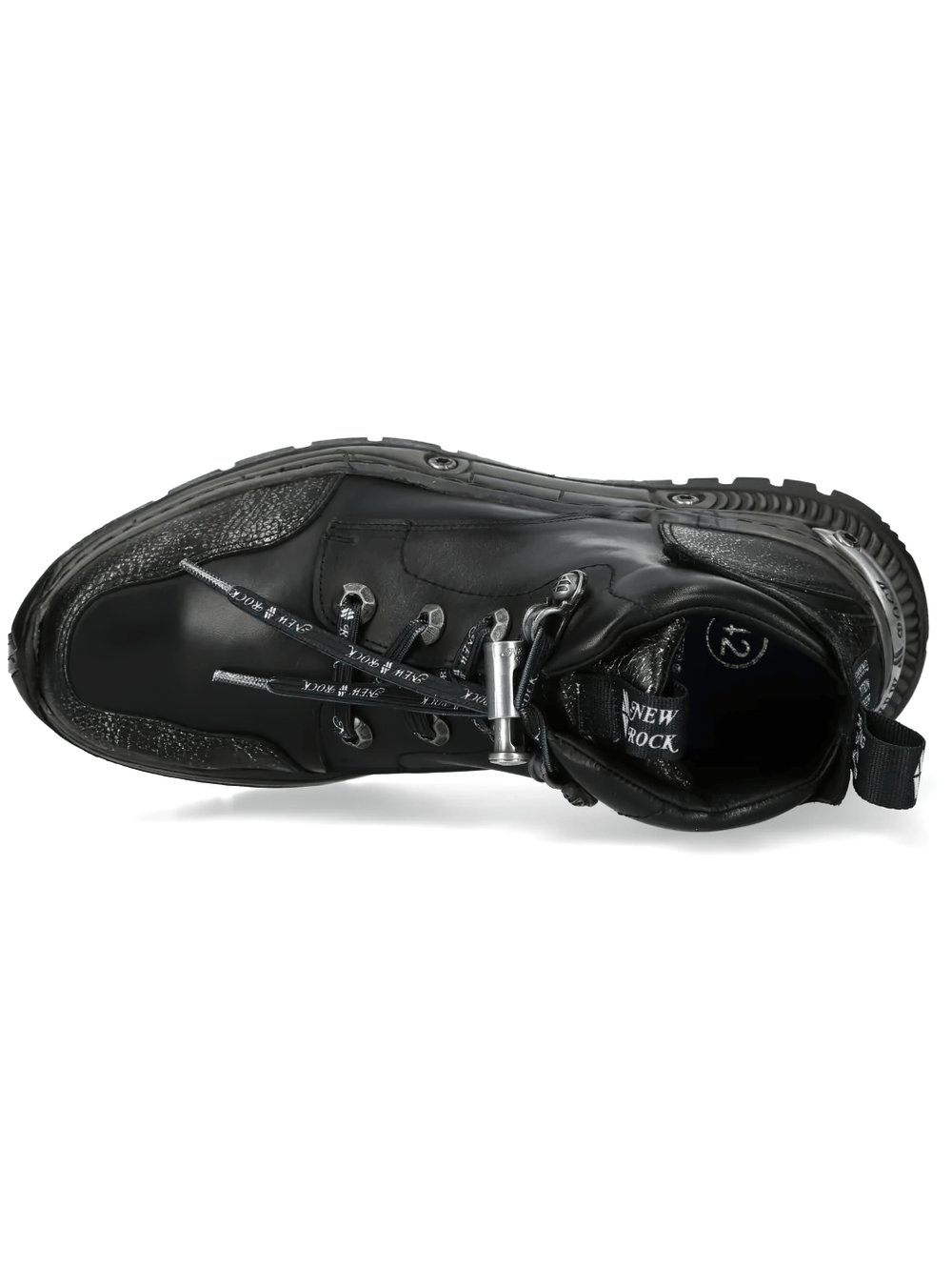 NEW ROCK Women's Gothic Ankle Boots with Distressed Toe