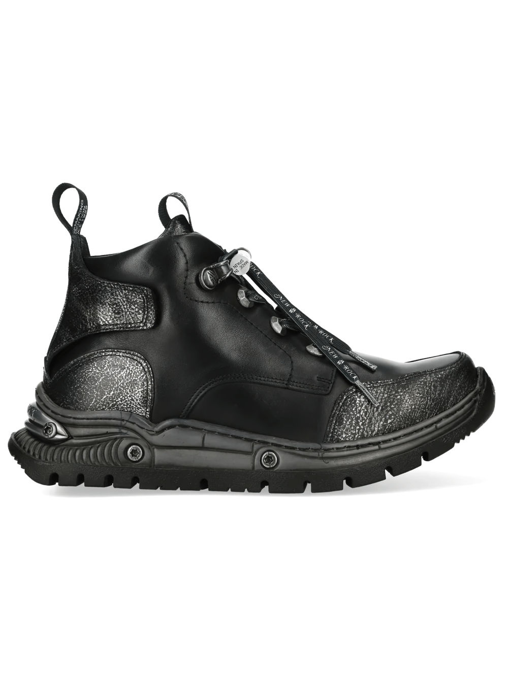 NEW ROCK Women's Gothic Ankle Boots with Distressed Toe