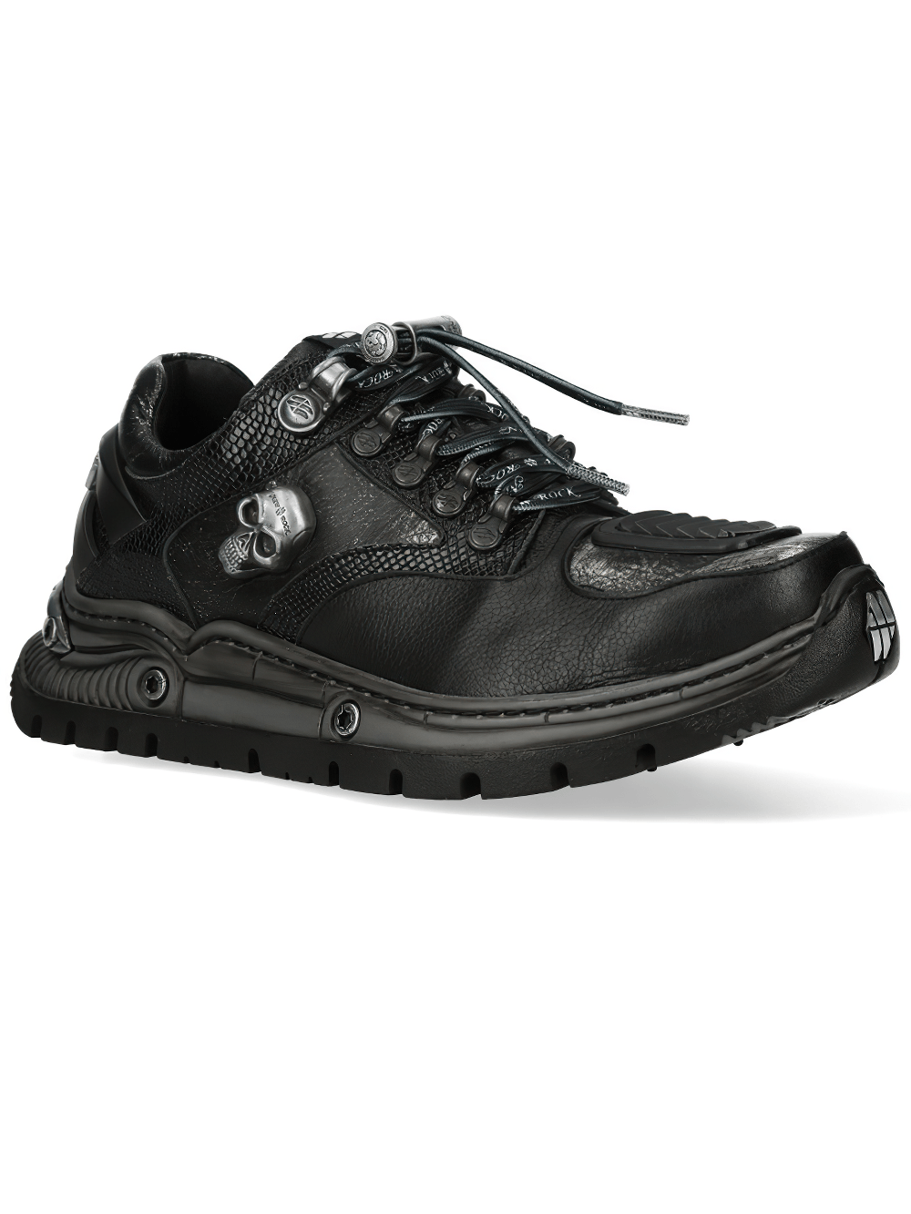 NEW ROCK Women's Gothic Low-Top Shoes with Skull Accent