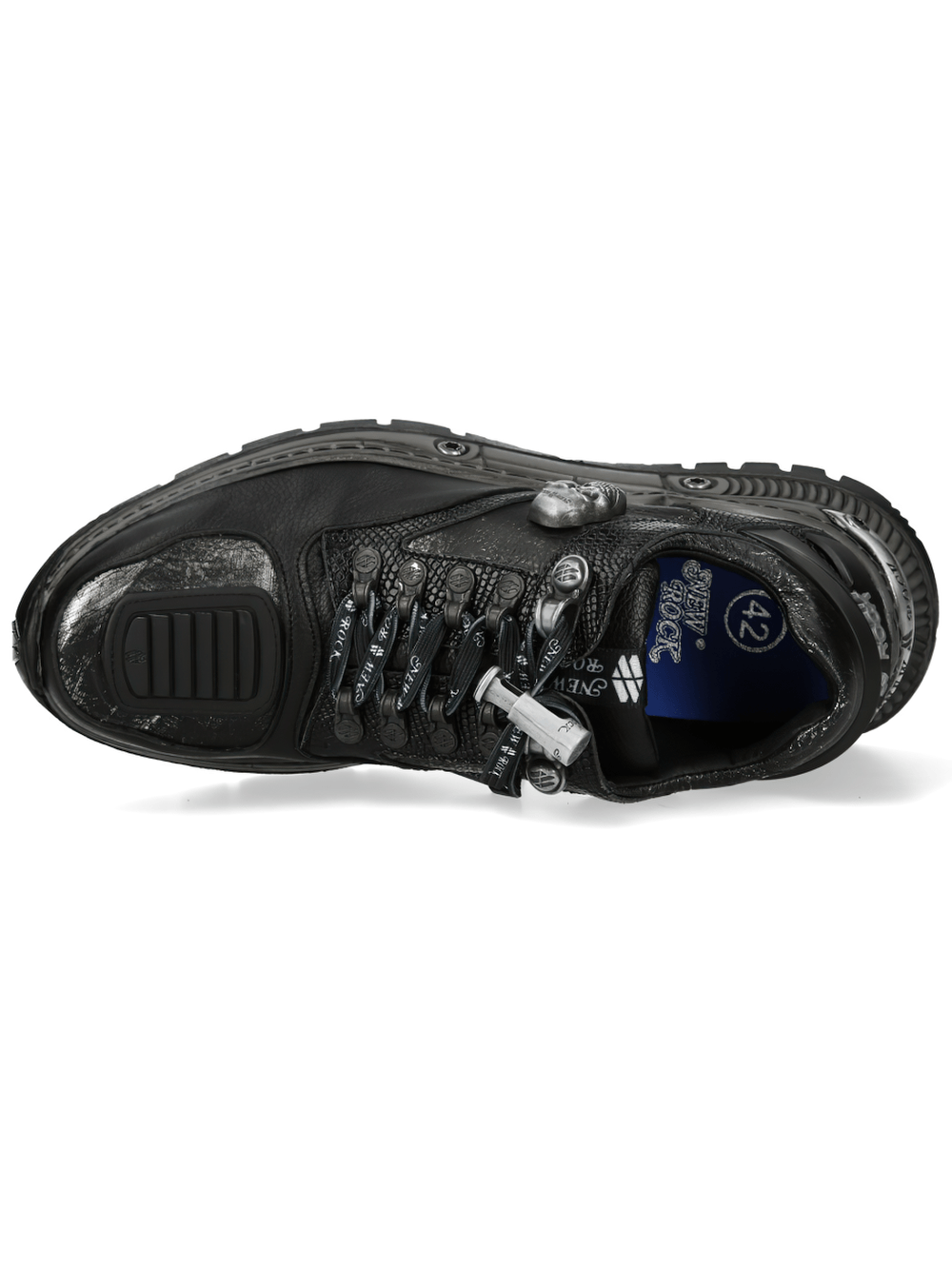 NEW ROCK Women's Gothic Low-Top Shoes with Skull Accent
