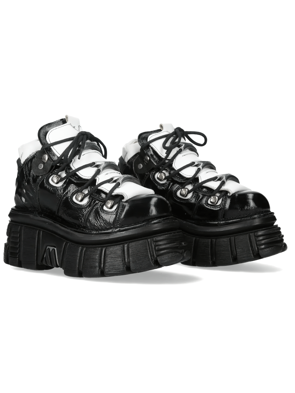 NEW ROCK Women's Gothic Platform Boots with Metal Plates