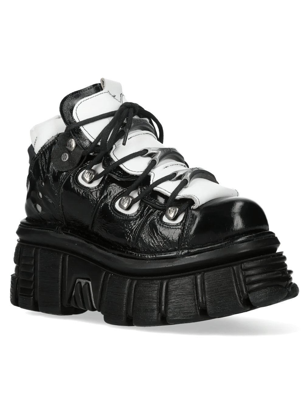 NEW ROCK Women's Gothic Platform Boots with Metal Plates