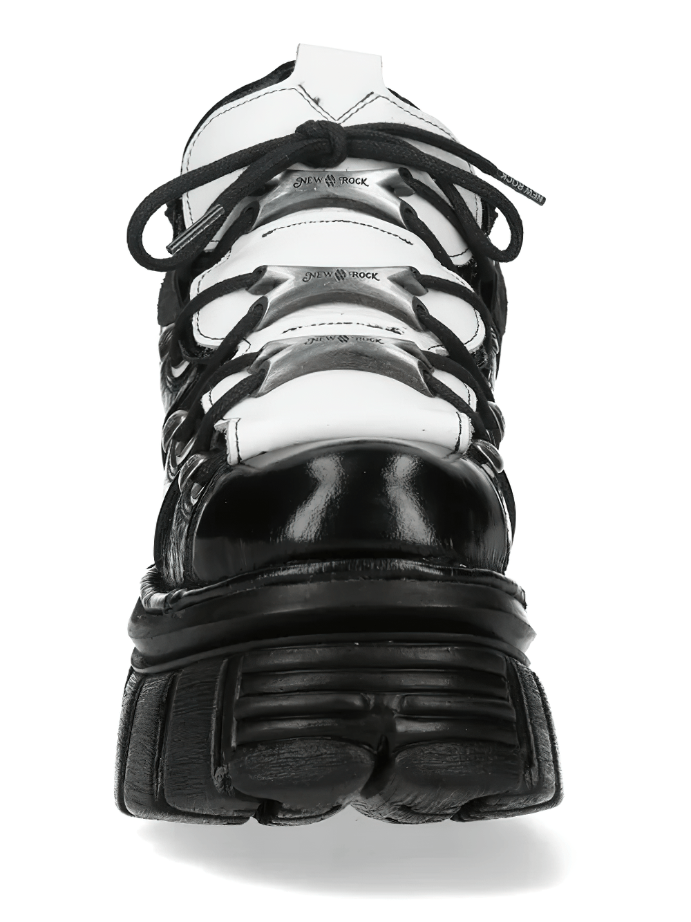 NEW ROCK Women's Gothic Platform Boots with Metal Plates