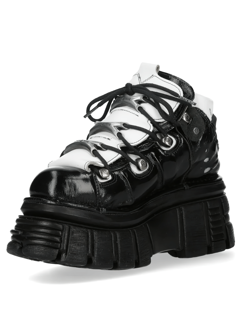 NEW ROCK Women's Gothic Platform Boots with Metal Plates