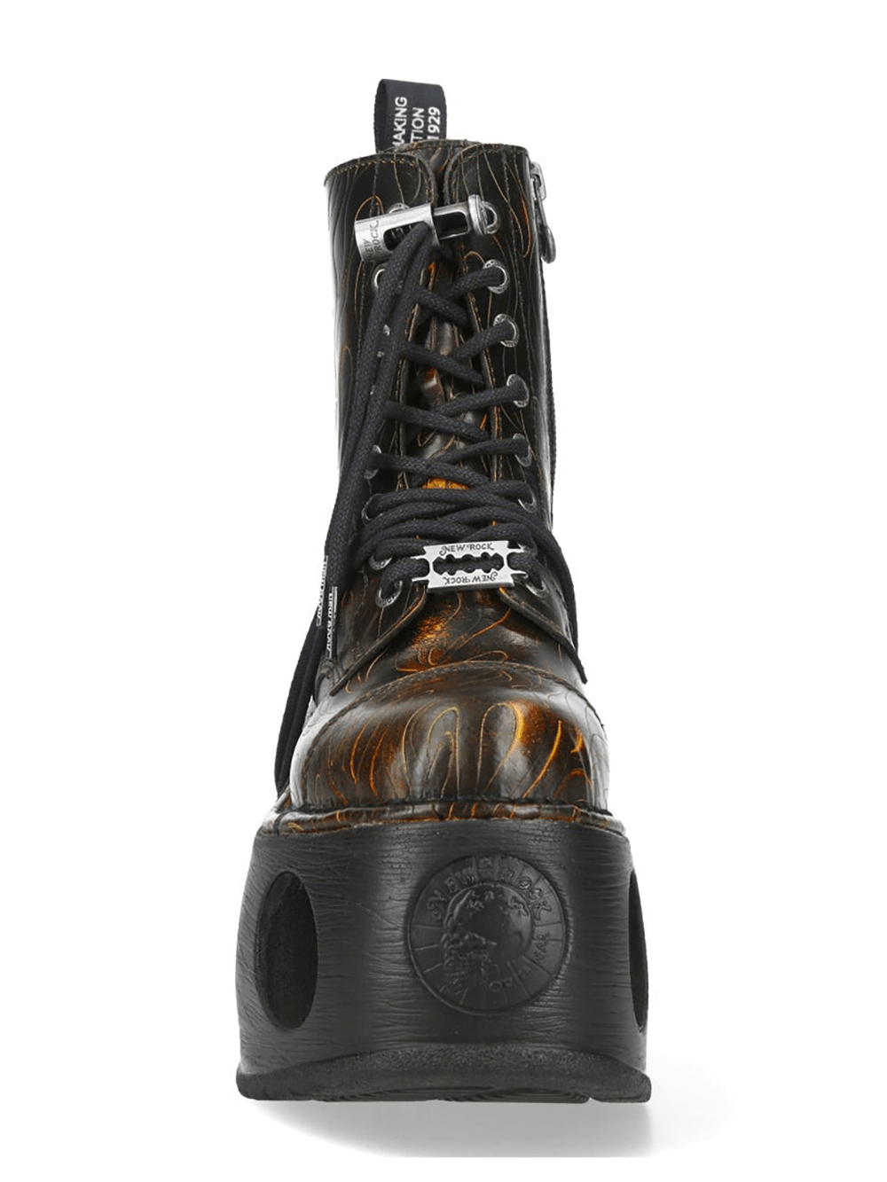 NEW ROCK Women's Inferno Platform Boots with Sculpted Tread