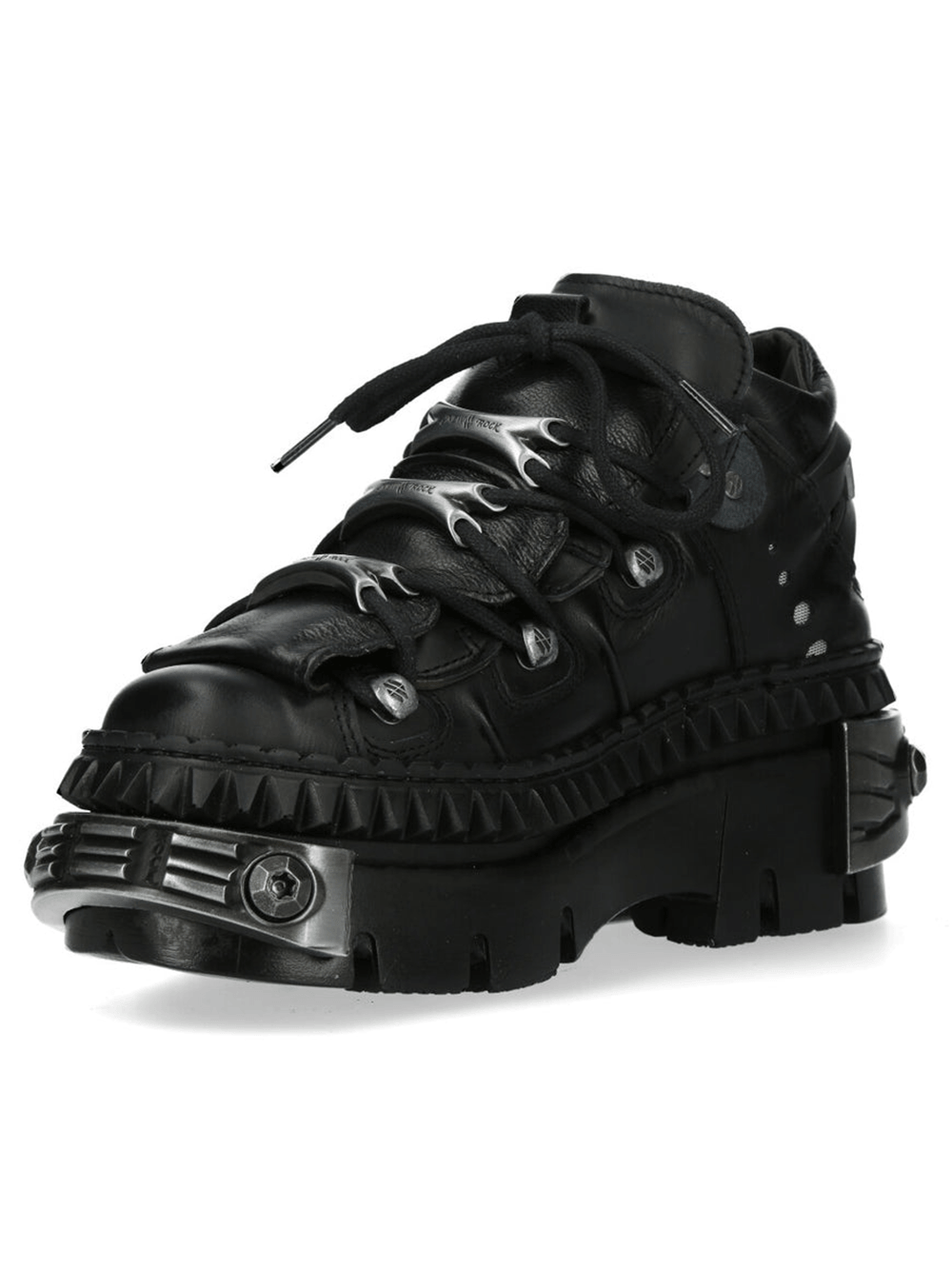 NEW ROCK Women's Platform Shoes with Industrial Metalwork
