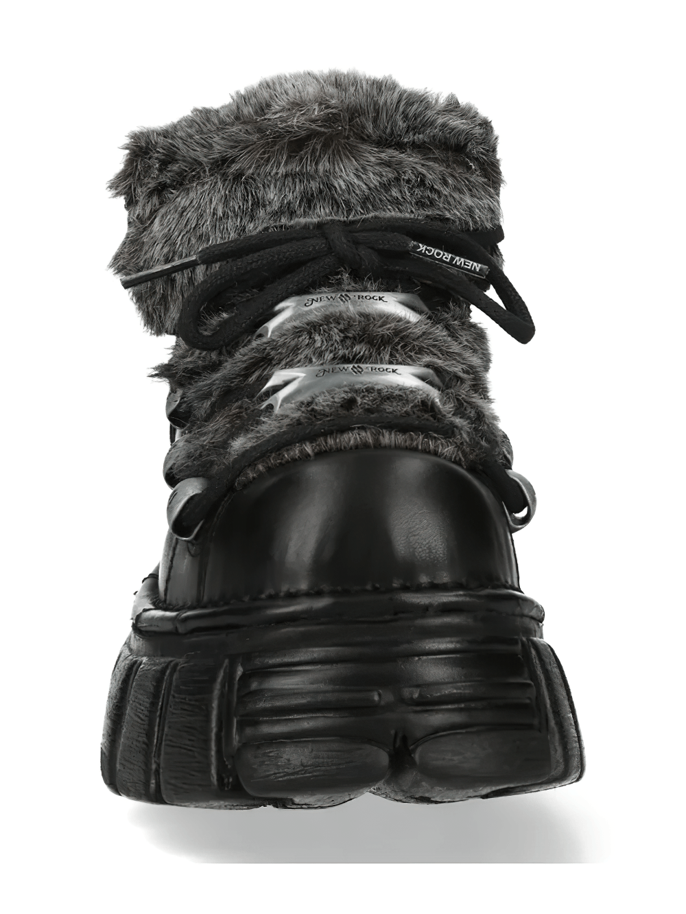 NEW ROCK Women's Platform Shoes with Industrial Sole Design