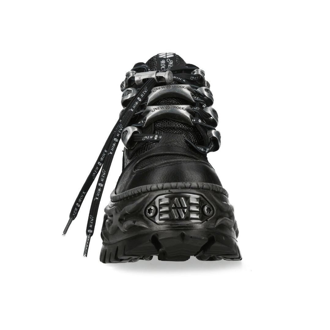 NEW ROCK Women's Platform Sneakers With Lace-Up