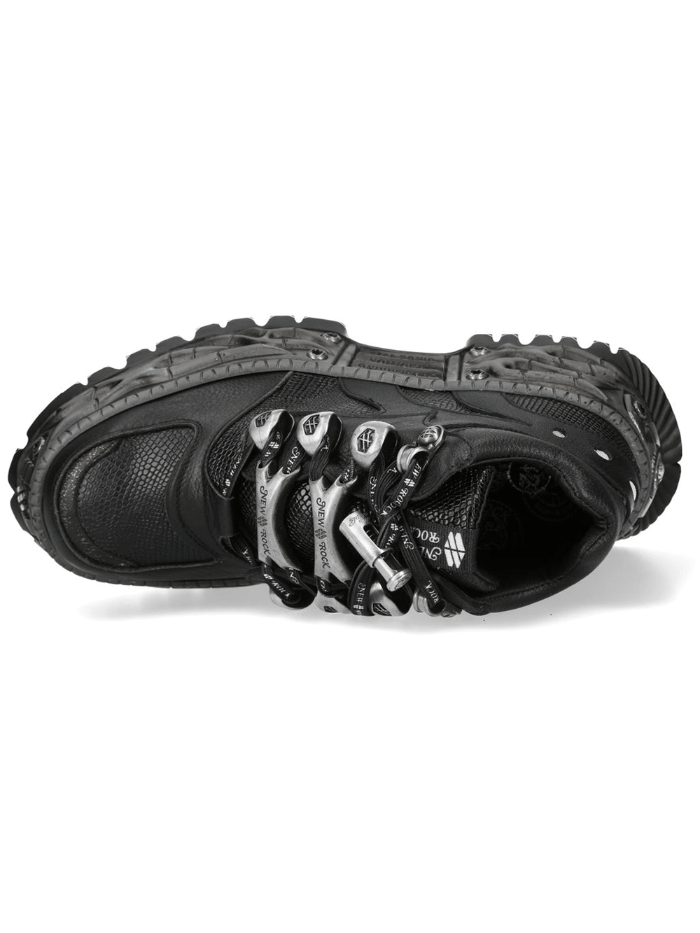 NEW ROCK Women's Platform Sneakers With Lace-Up