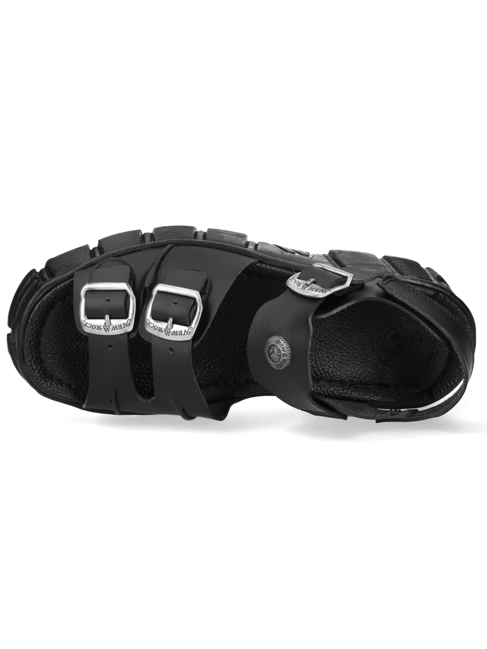 NEW ROCK Women's Punk Platform Sandals with Buckles