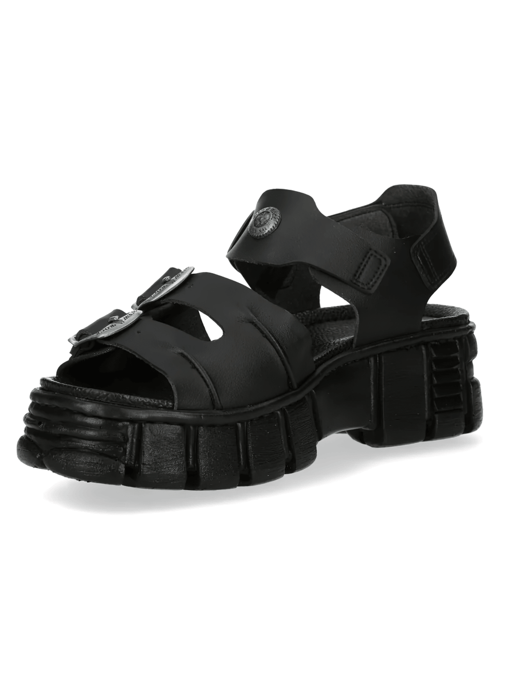 NEW ROCK Women's Punk Platform Sandals with Buckles