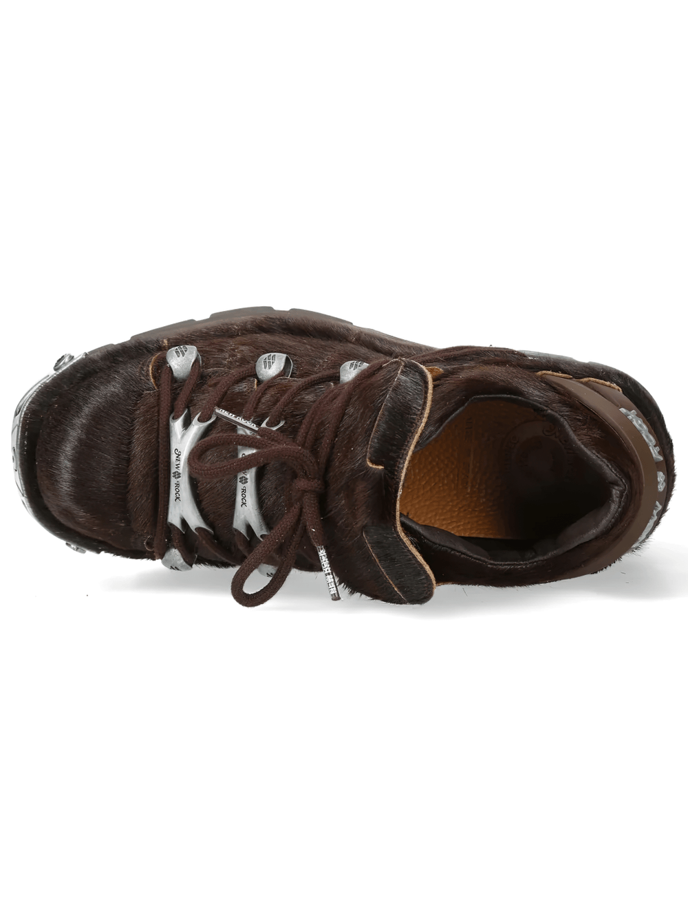 NEW ROCK Women's Rock Shoes with Metal Plates and Lug Sole