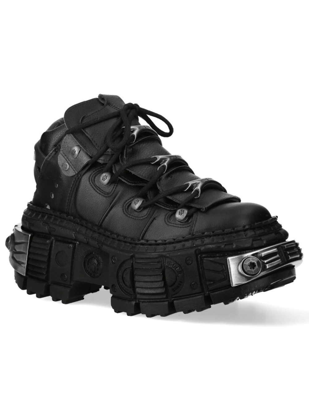 NEW ROCK Women's Shoes with Lace-Up Front and Armored Sole