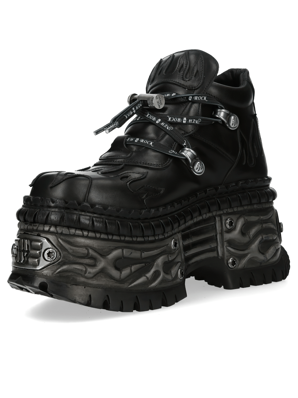 NEW ROCK Women's Stylish Platform Shoes with Strap