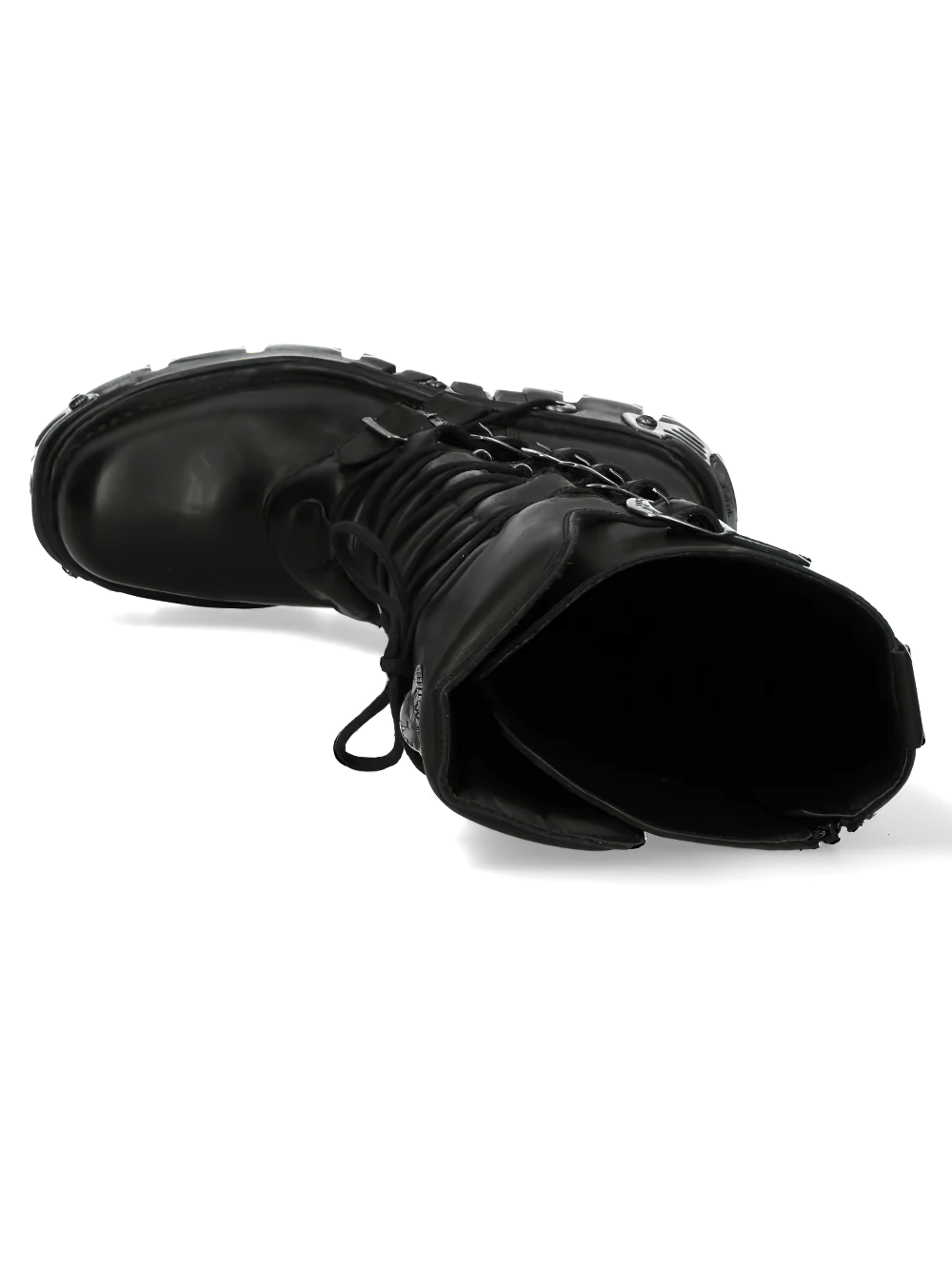 NEW ROCK Women's Tall Boots with Laces and Chunky Outsole