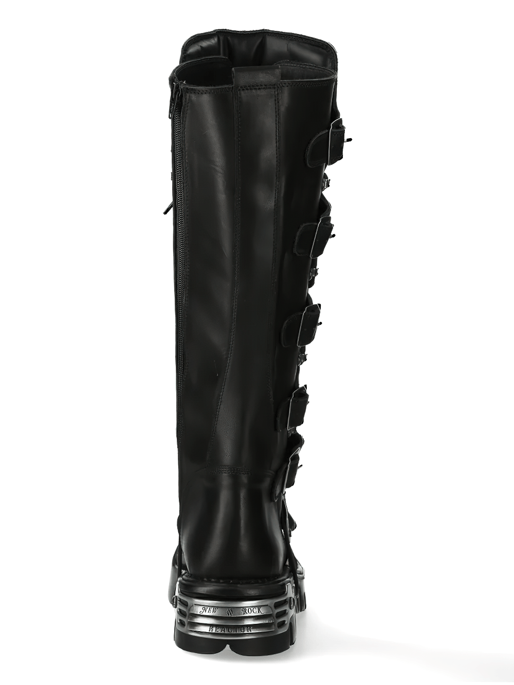NEW ROCK Women's Tall Boots with Laces and Chunky Outsole