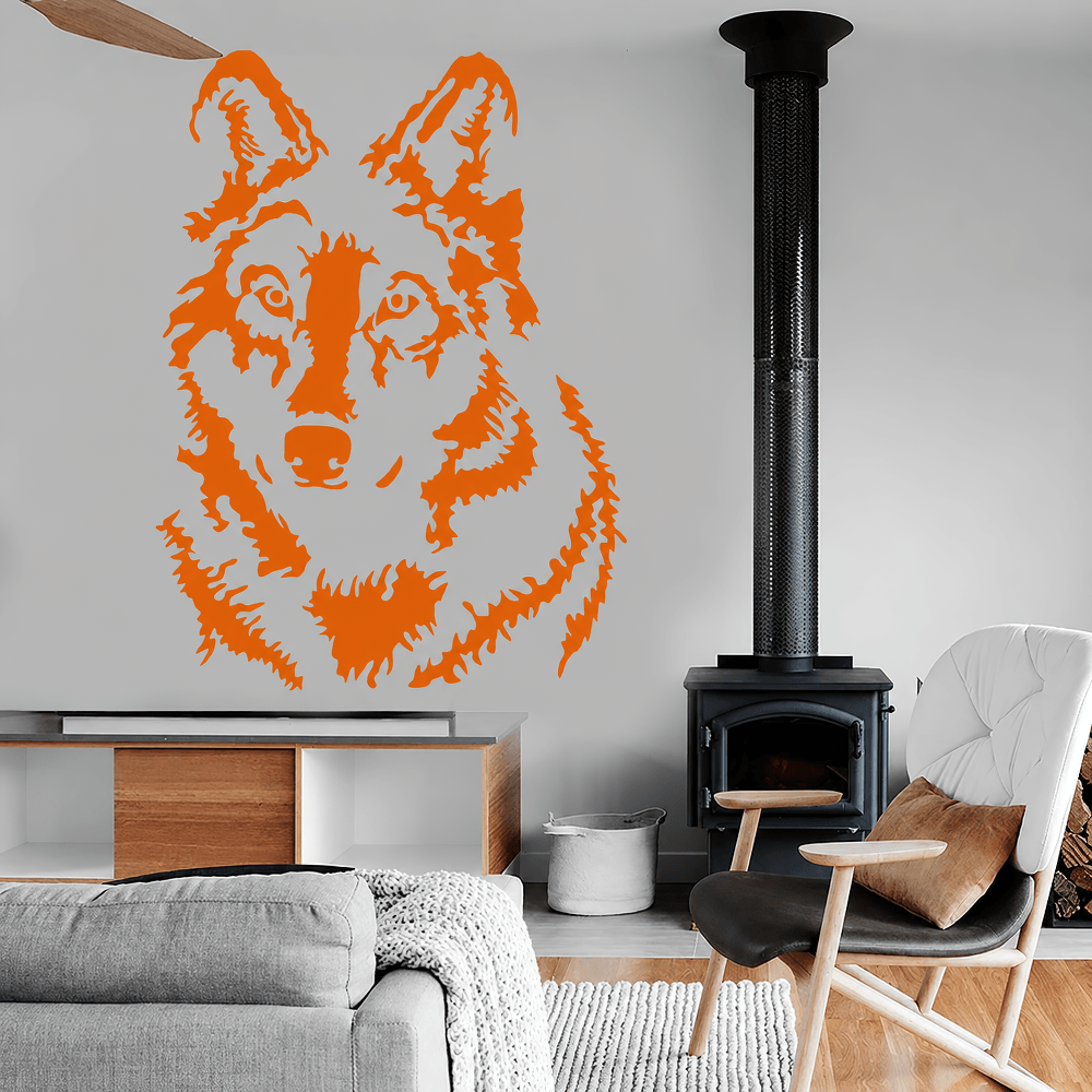 Norse Wolf Vinyl Wall Decal for Gothic Home Decor