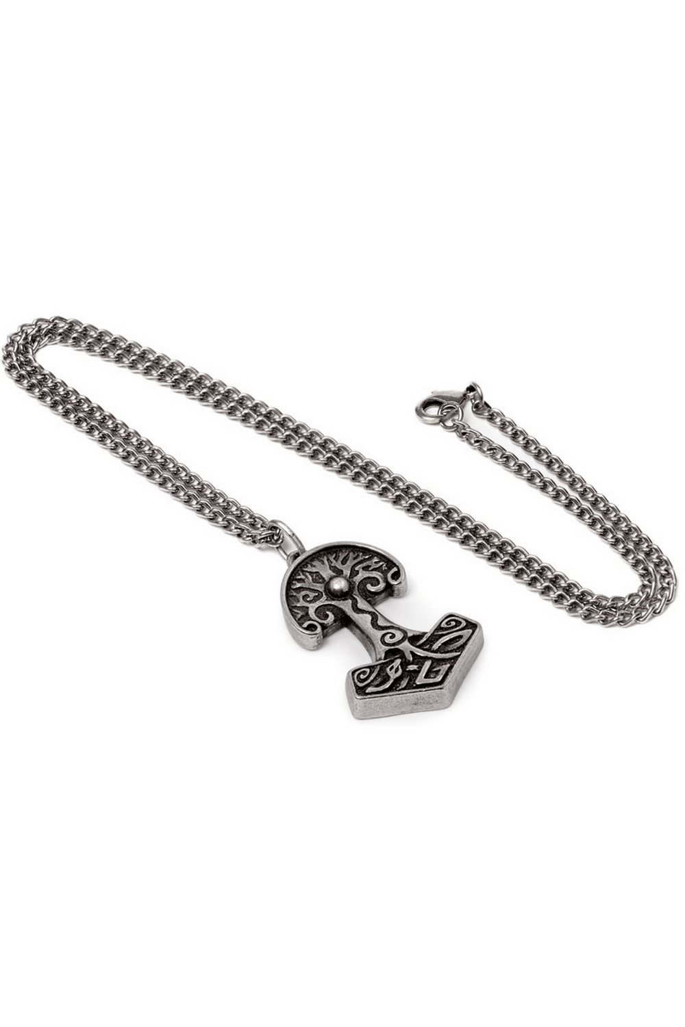 Norse Yggdrasil Hammer Pendant with Celtic Detailing