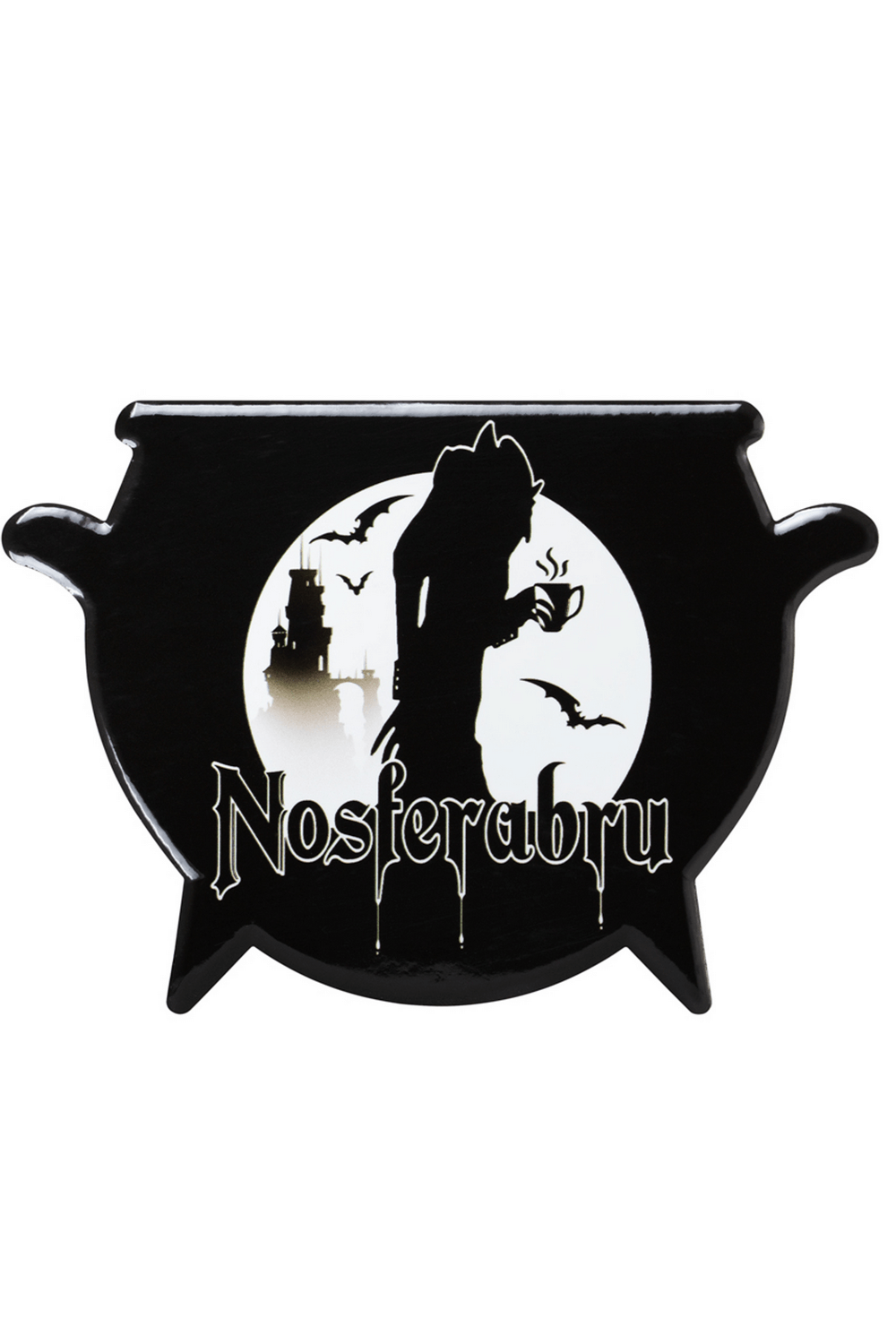 Nosferabru Vampire Cauldron Ceramic Coaster For Decor