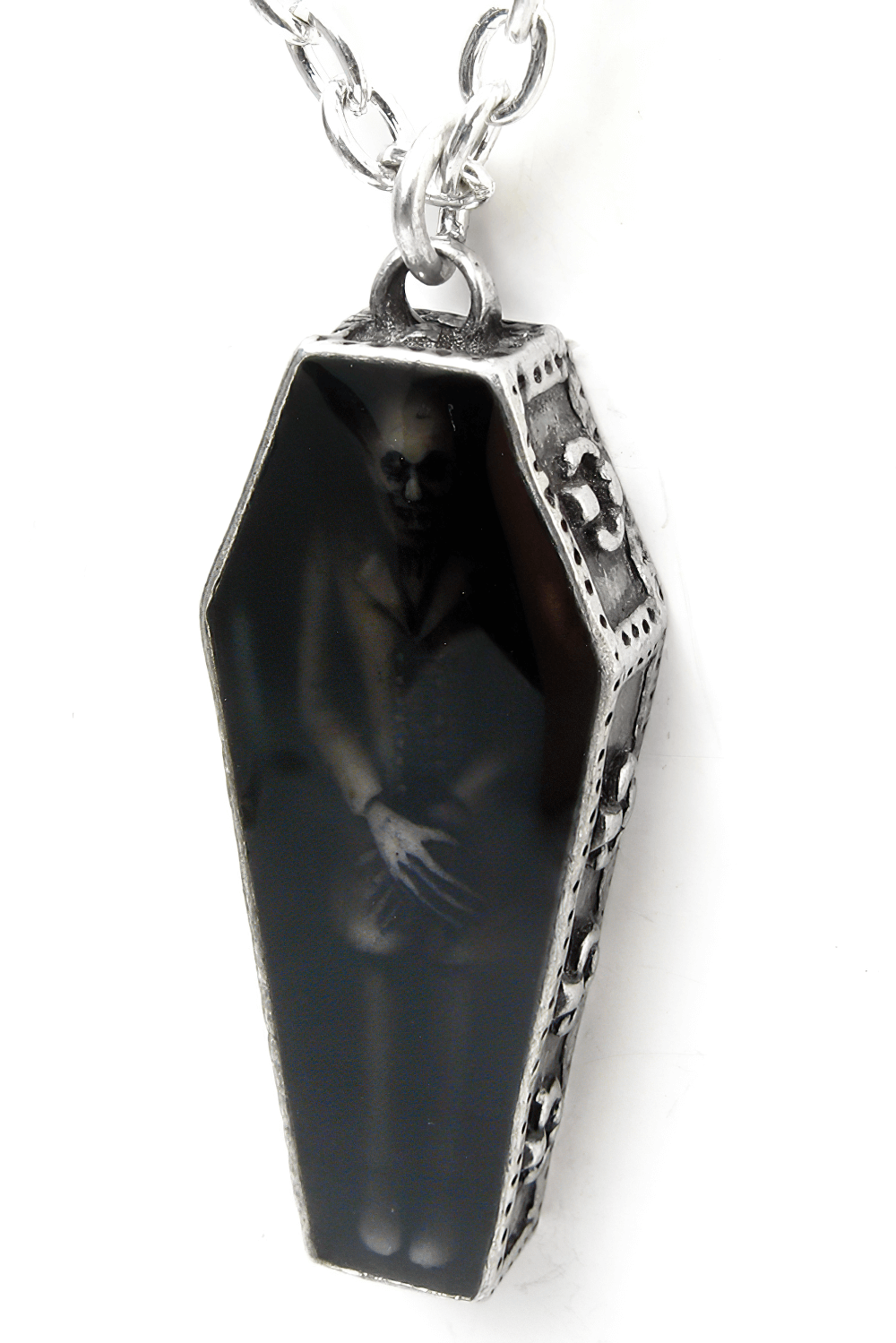 Nosferatu's Rest Coffin Pendant Gothic Vampire Jewelry