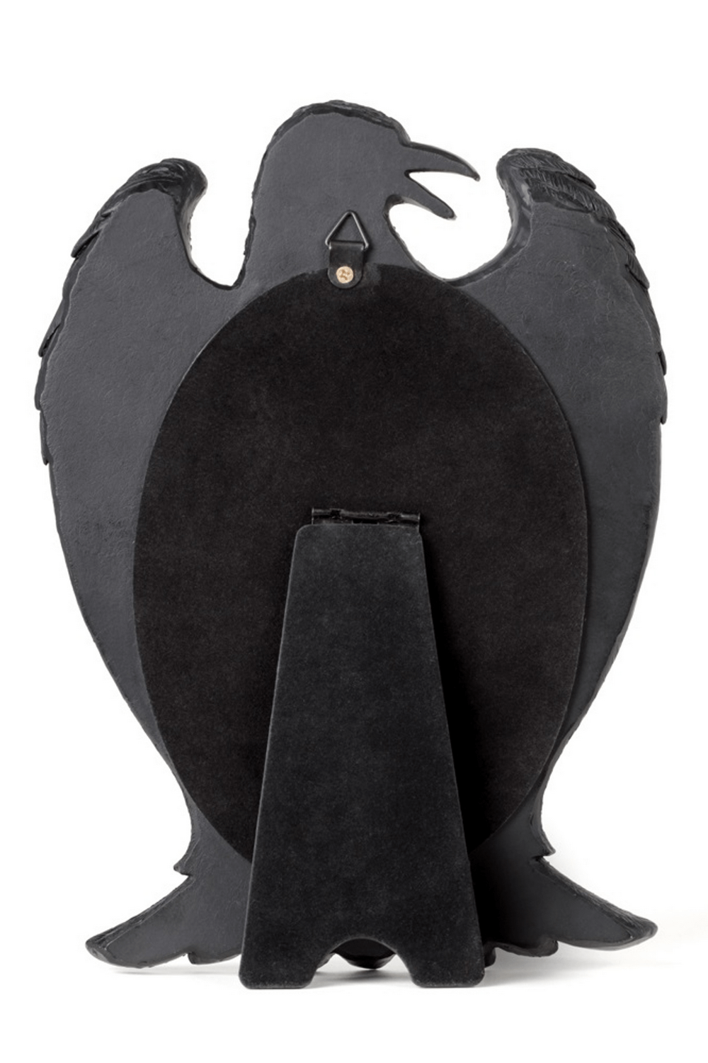 Odin's Raven Resin Mirror with Black Wings - Gothic Decor