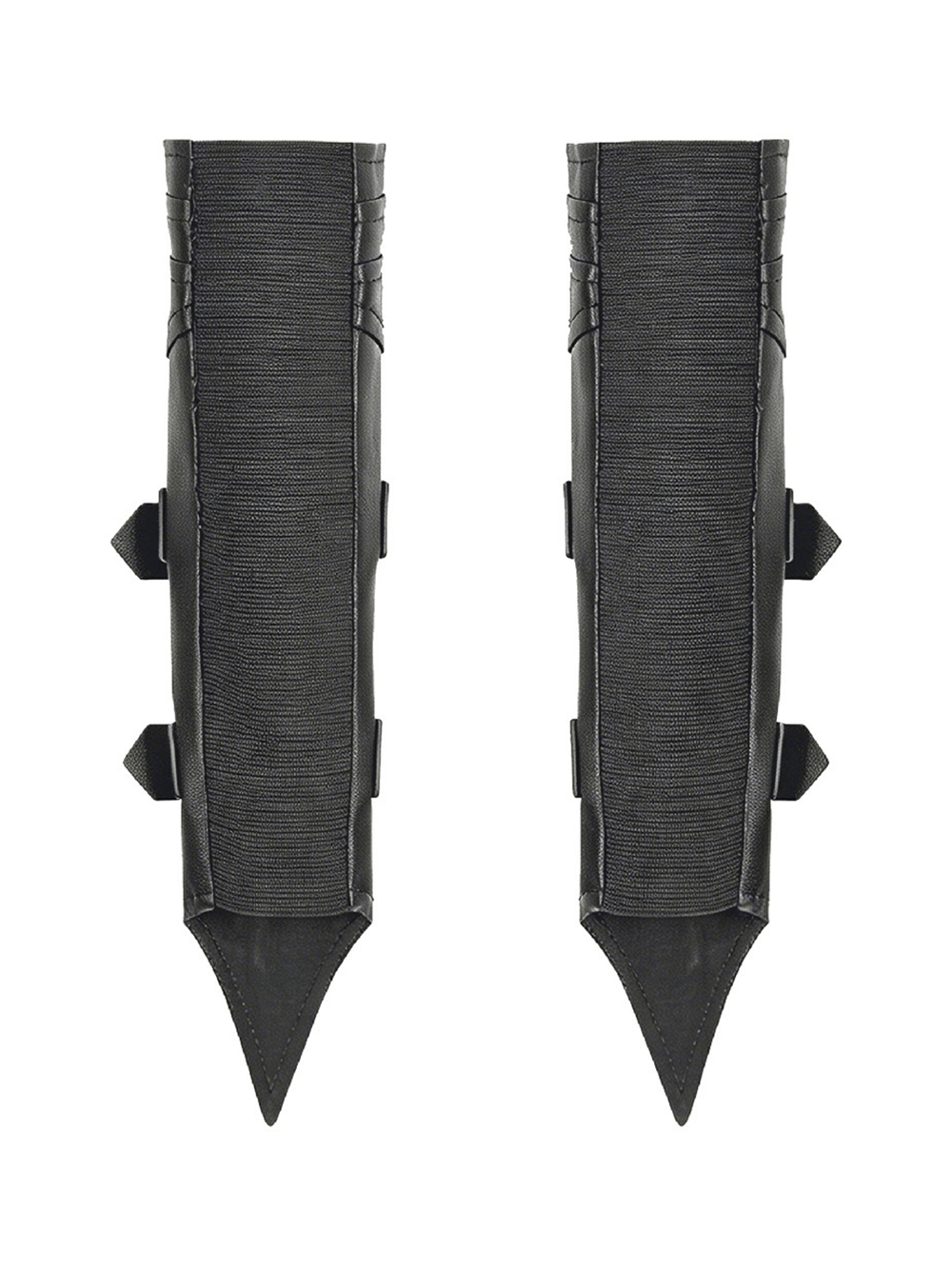 Punk Black Gauntlet Arm Cuffs with Gothic Buckles