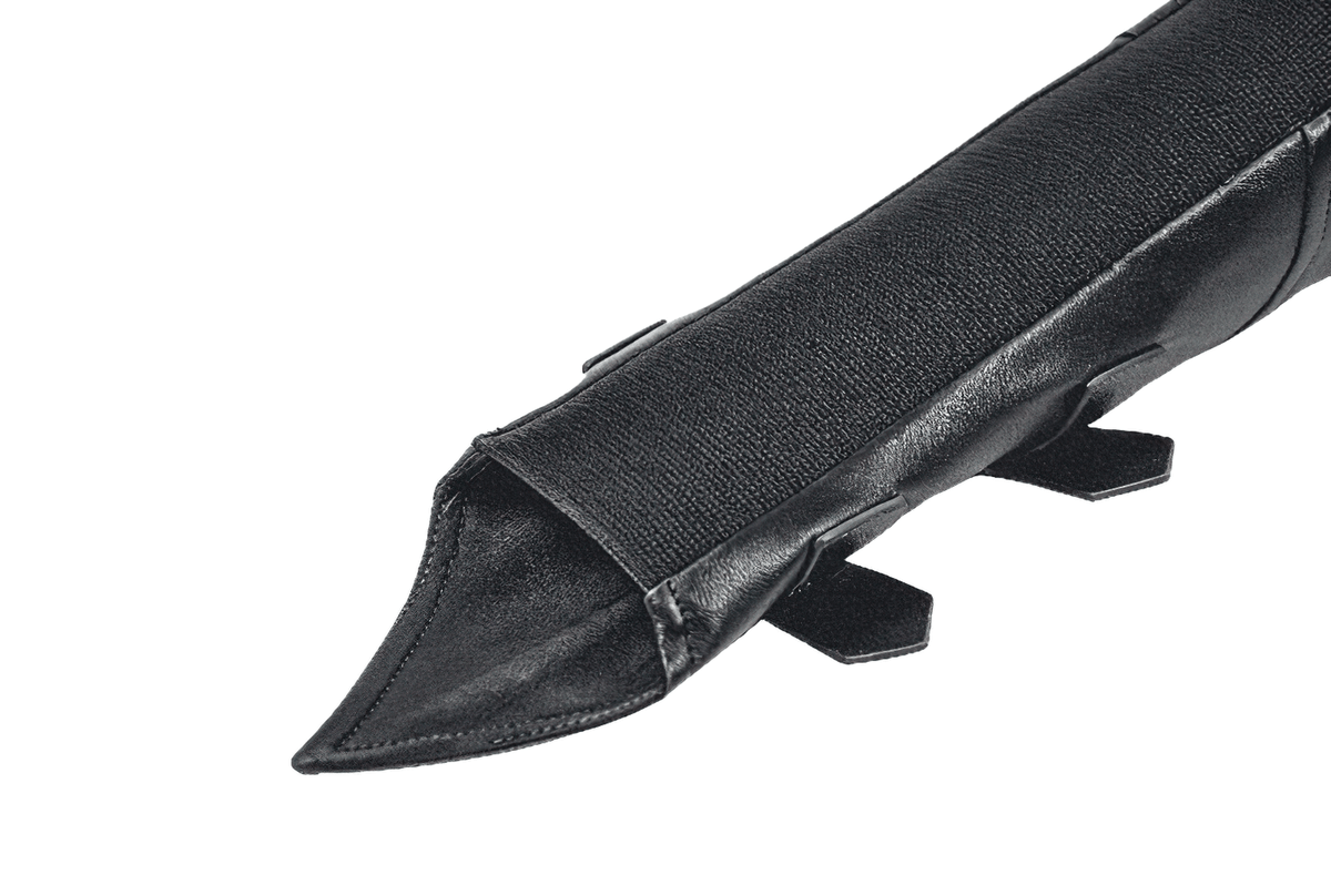 Punk Black Gauntlet Arm Cuffs with Gothic Buckles