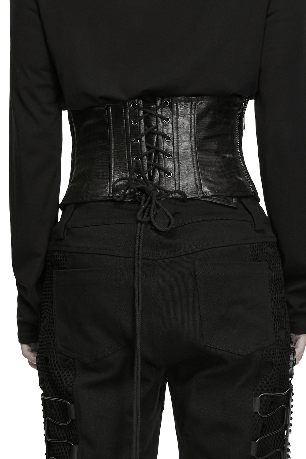 Punk Techwear Corset with Buckle Hardware for Men